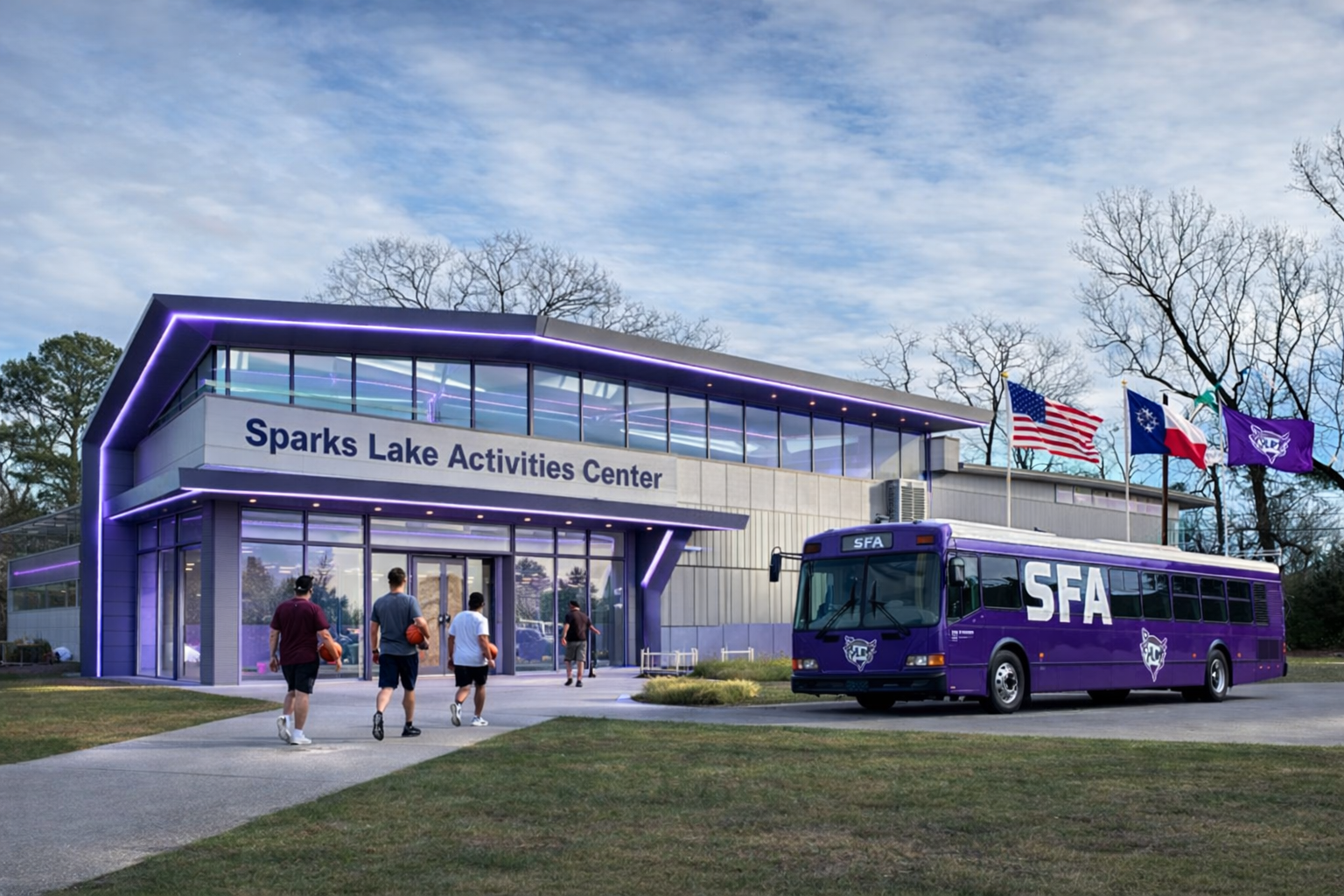 Architectural illustration of the future Sparks Lake Activity Center
